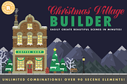 Christmas Village Builder, a Decorative Illustration by Airship Design Co. (Thumbnail 1 of 2)