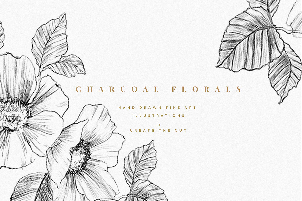 Charcoal Florals, an Illustration by Create The Cut (Photo 5 of 5)