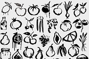 Organic Market 116 Ink Illustrations, a Food Illustration by Veyla (Thumbnail 4 of 15)