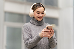 Tune in, zone out, recharge. A, a Person Photo by AD Stock Images