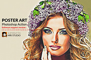 Poster Art Photoshop Action, an Action Add-On by MRI STUDIO (Thumbnail 1 of 6)