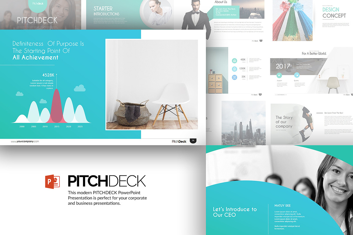 Pitch Deck Powerpoint Presentation, a Presentation Template by Stock Shape (Photo 1 of 4)