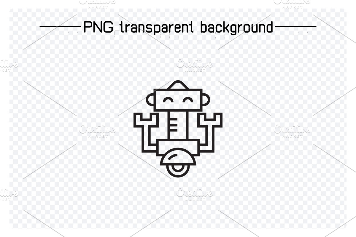 Bundle of Robot Avatars Line Icons, an Icon by Designfour (Photo 5 of 7)