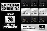 A to Z signature logo kit, a Branding & Logo Template by Team_Ultra_Graphics (Thumbnail 1 of 2)