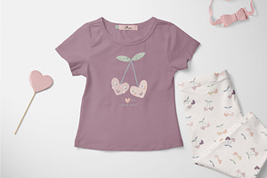 Valentine Day Baby Graphic Set