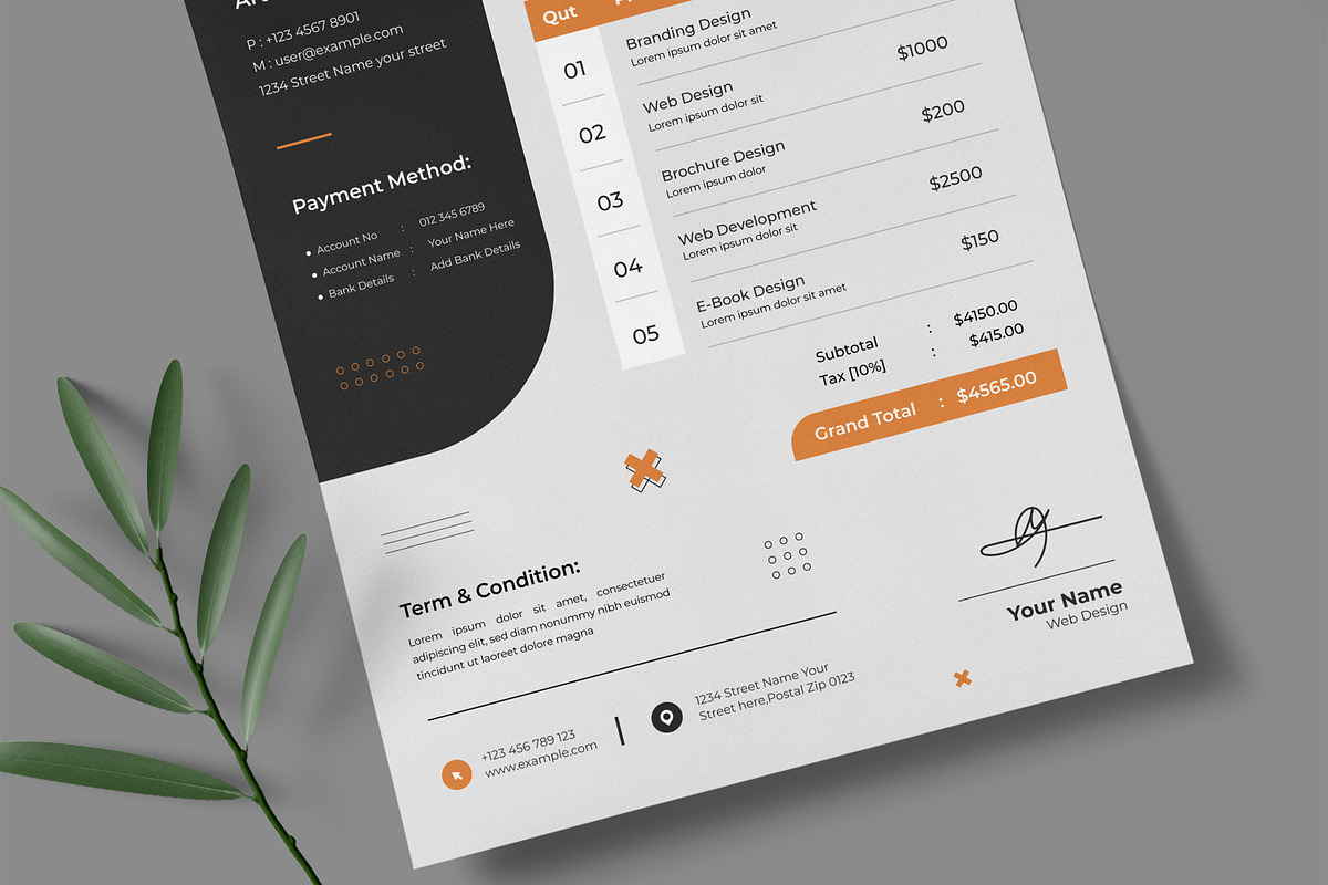 Creative Invoice Template