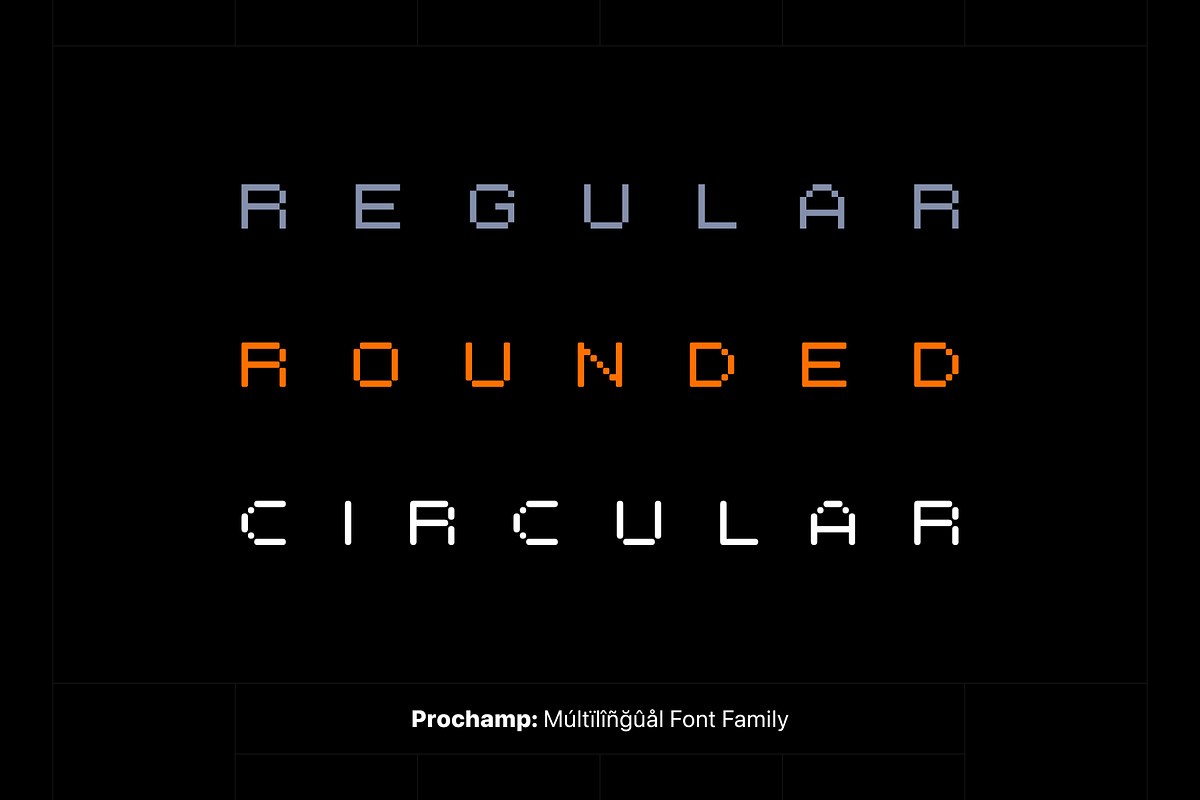 Prochamp - Pixel Typeface, a Sans Serif Font by alpercakici (Photo 10 of 14)