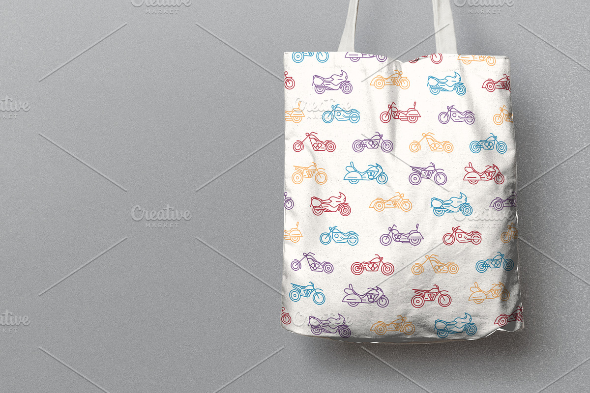 Mototechnics set, seamless patterns, an Object Illustration by Good Studio (Photo 6 of 7)