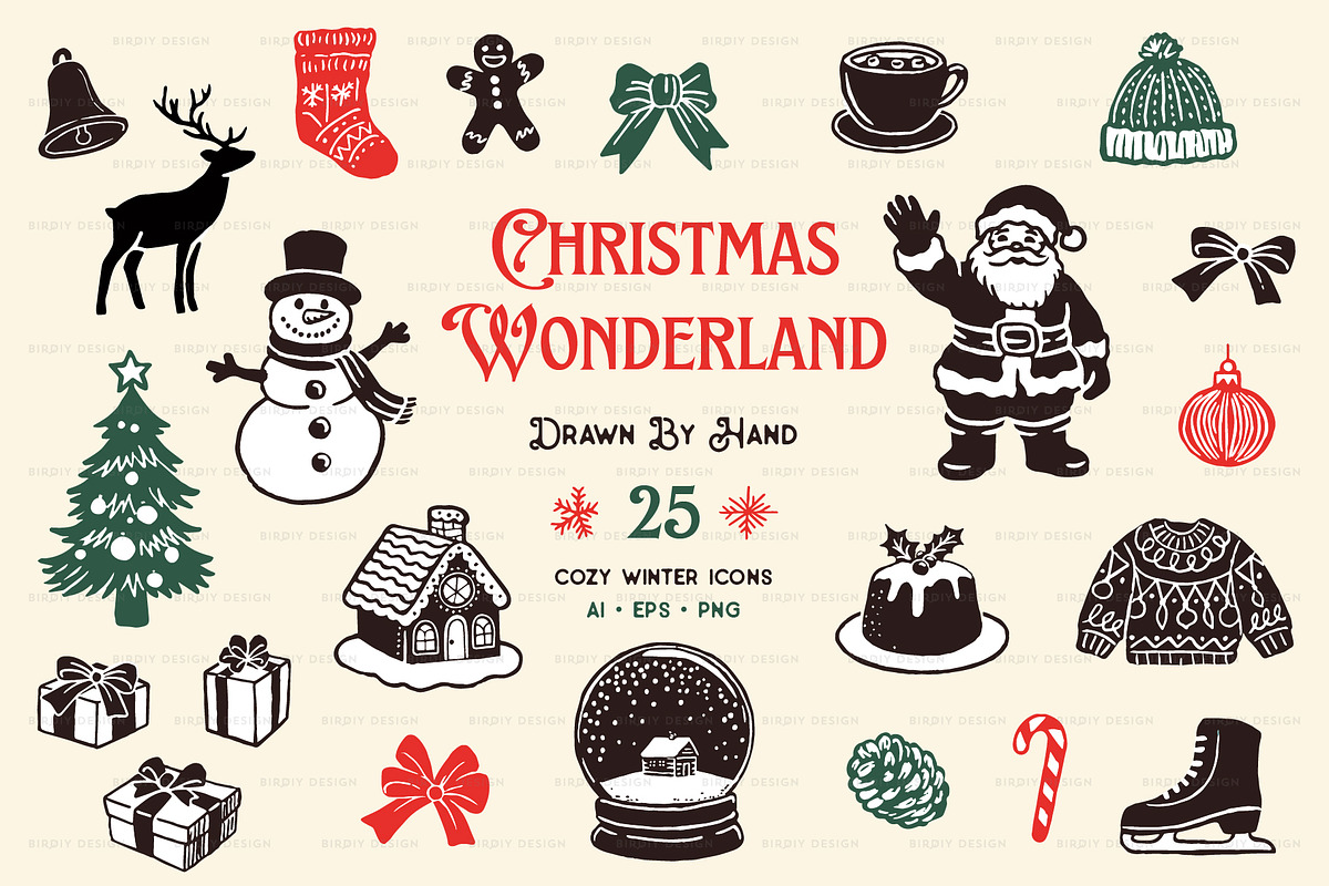 Christmas Wonderland Winter Icons, a Solid Icon by BirDIY Design (Photo 1 of 9)