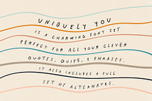 Uniquely You Font