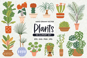 HousePlants ClipArt Set