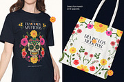 Día de los Muertos Flourish Ornament, a Seasonal Illustration by Invisual Studio (Thumbnail 7 of 8)