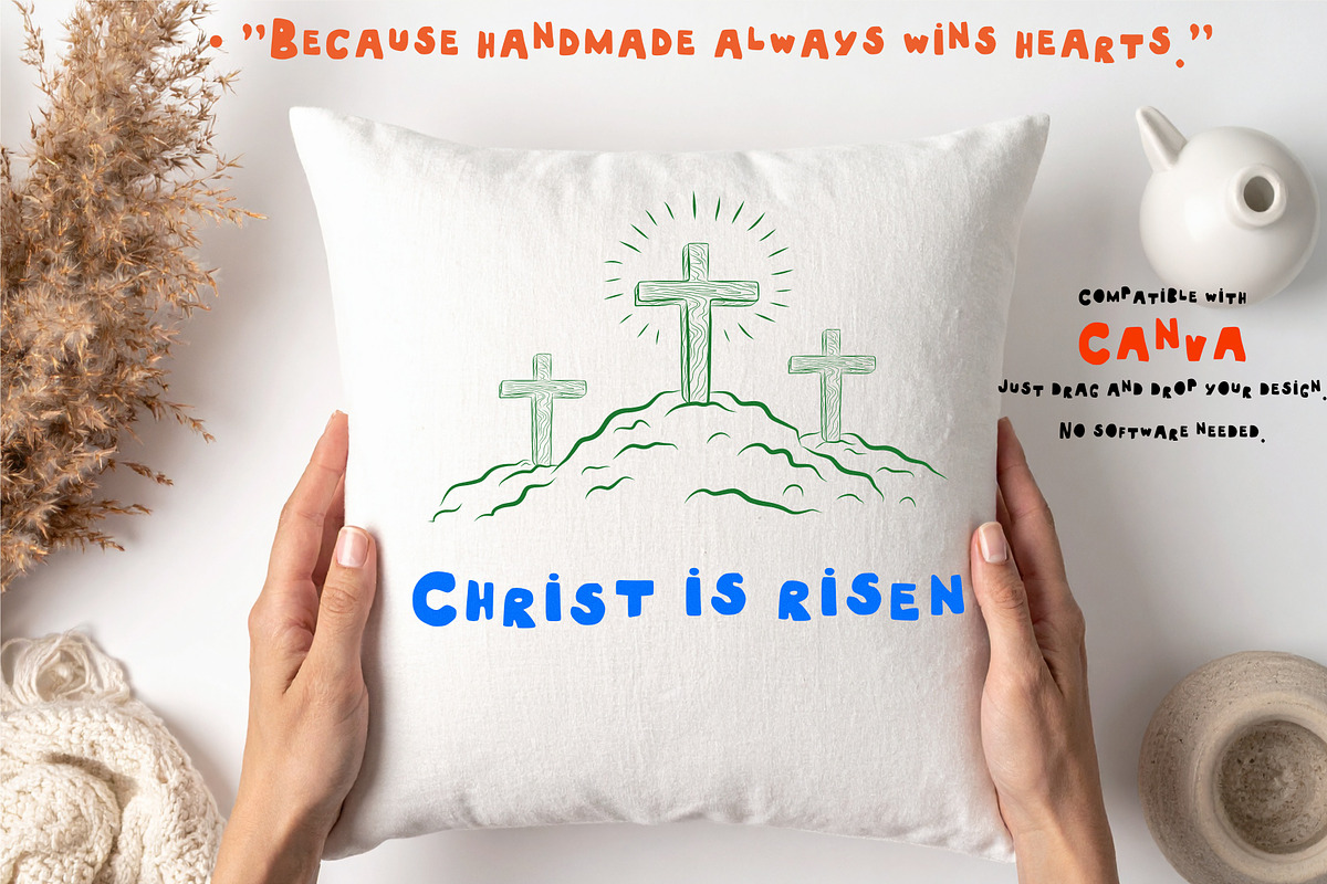 Easter Clipart Crucifixion of Jesus, a Decorative Illustration by Anada Arty (Photo 4 of 6)