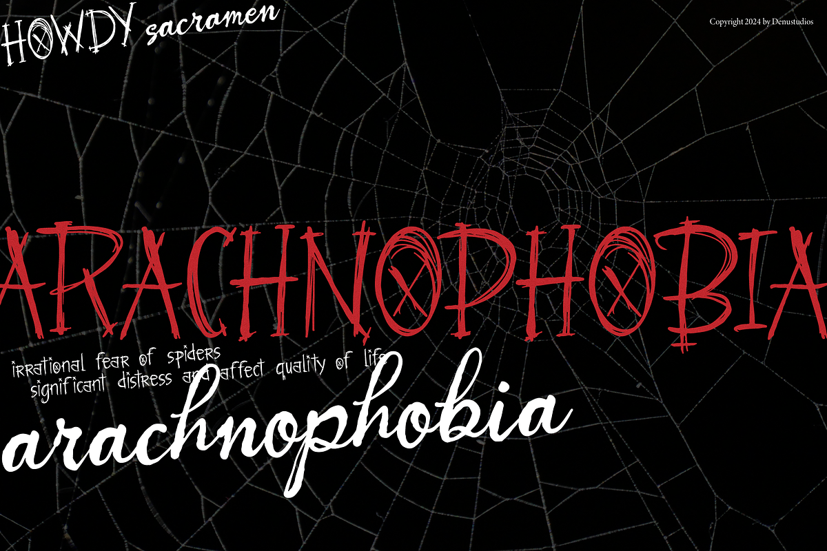 Howdy Sacramen | Horror Handwritten, a Font by Denustudios (Photo 5 of 15)