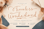 Timeless Wonderland Wedding Font, a Handwritten Font by Letterhanna Studio (Thumbnail 1 of 16)