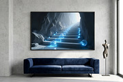 Glowing Ice Staircase Cave Photo, a Background Graphic by Aura Canyon HQ (Thumbnail 2 of 8)