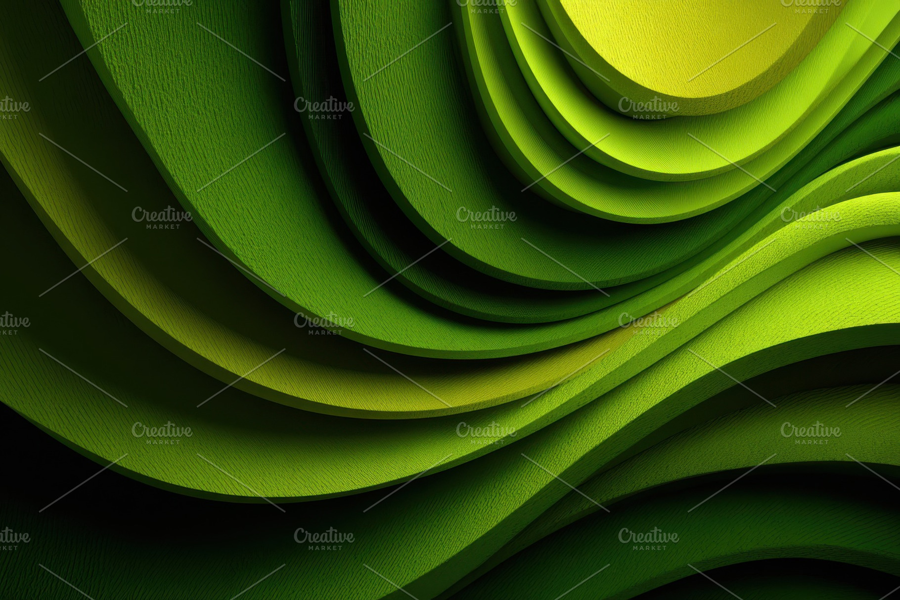 Abstract Green Curves Background Des, a Photo by Pixeness Studio