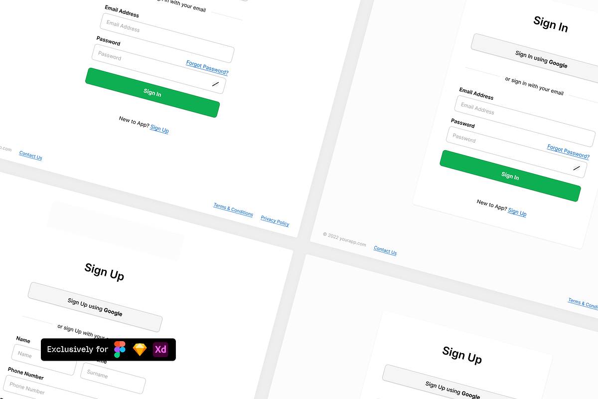Login / Register Page - Web UI, a Templates & Theme by Petr Bilek