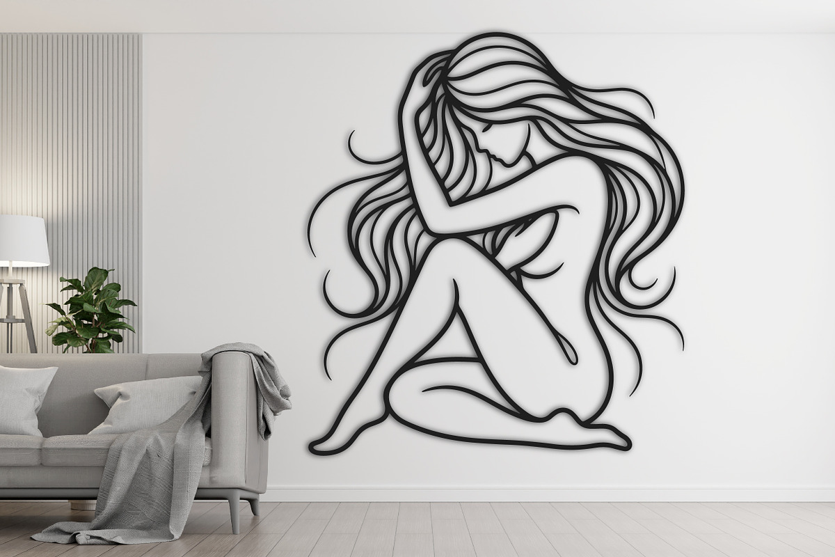 Elegant Woman Laser Cut SVG, an Object Graphic by DreamCafeArt (Photo 2 of 4)