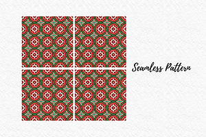 Christmas Tiles Seamless Patterns