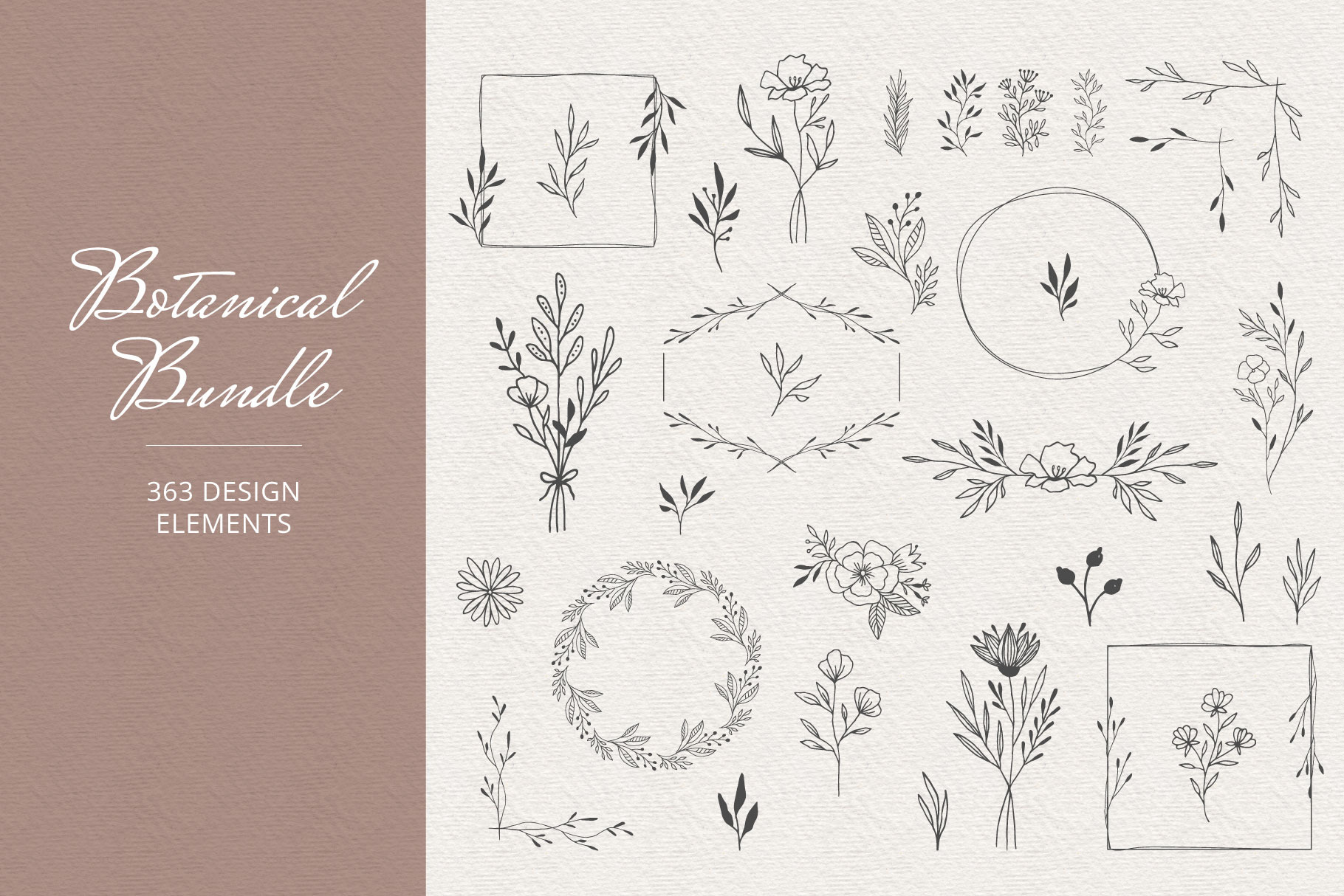 Botanical Bundle, a Decorative Illustration by Anatartan Design