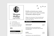 Modern Sophisticated Black and White, a Resume Template by Knockout Prezo (Thumbnail 6 of 10)