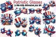 American 4th of July - Patriotic Gla, an Illustration by Sublimation Artist (Thumbnail 1 of 6)