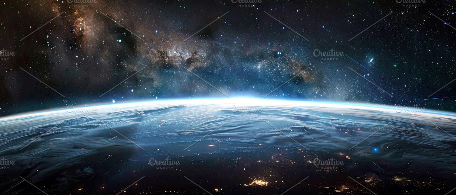 view landscape space ,star ,zoom wid, a Photo by LOGOCREATIVE