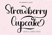Strawberry Cupcake, a Handwritten Font by InermediaSTUDIO (Thumbnail 1 of 8)