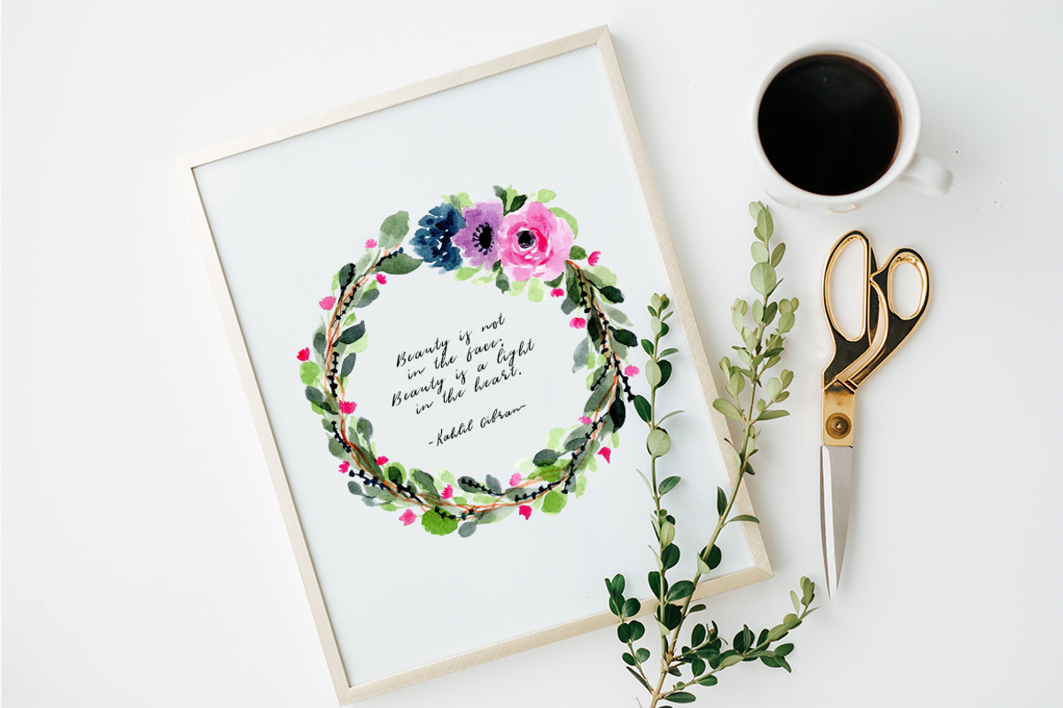 Floral Watercolor Graphic Bundle, a Decorative Illustration by wulano (Photo 11 of 21)