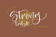 Strong table, a Script Font by Franstudio (Thumbnail 1 of 17)