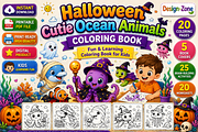 Halloween Cutie Ocean Animals Color, a Seasonal Illustration by Design Zone (Thumbnail 2 of 5)