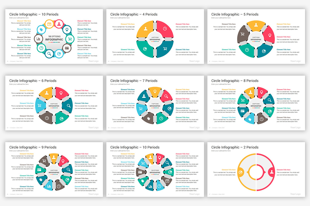 Circle Google Slides Infographics, a Presentation Template by SlideOne