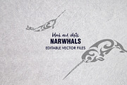 20 Whale Tribal Designs Bundle, a Pattern Graphic by Natsuhisui (Thumbnail 3 of 12)