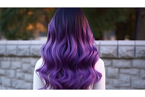 violet purple ombre ai generated, a Beauty & Fashion Photo by pikepicture
