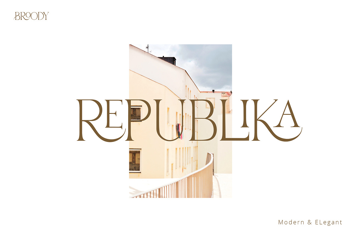 Broody - Modern & Elegant Serif, a Serif Font by Flawless And Co (Photo 2 of 5)
