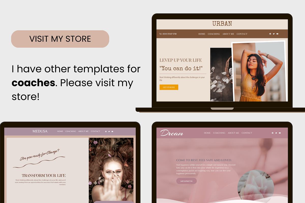 Boho wordpress elementor template, a WordPress Template by myvisuell.de Webdesign (Photo 8 of 8)