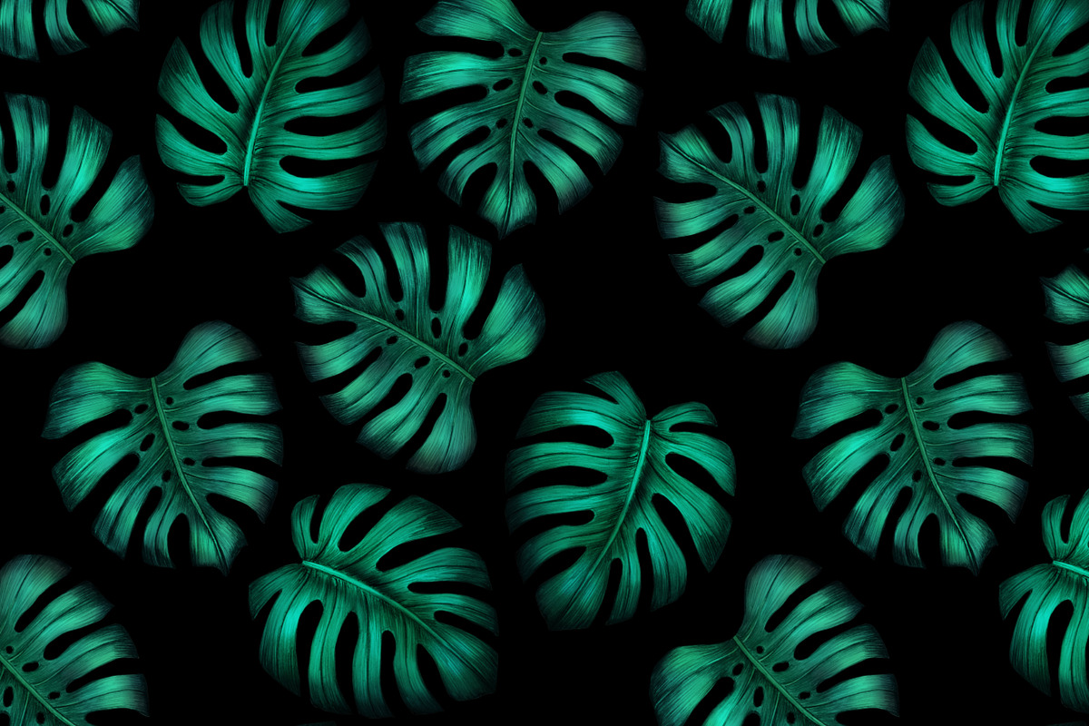 Monstera seamless patterns, a Pattern Graphic by ARTVracovska (Photo 6 of 6)