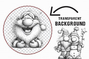Santa Sketch,Christmas Clipart, an Illustration by Libby Wishes (Thumbnail 5 of 9)