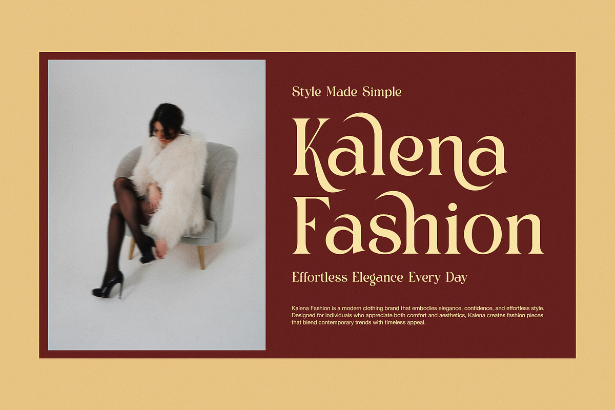 Lovika Elegant Fashion Serif Font, a Serif Font by Graphicxell (Photo 6 of 8)