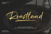 Roastland - Natural Brush Font