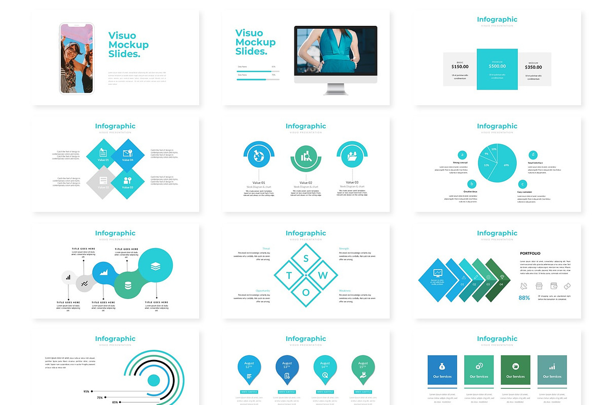 Visuo- Powerpoint Template, a Presentation Template by AQR Studio