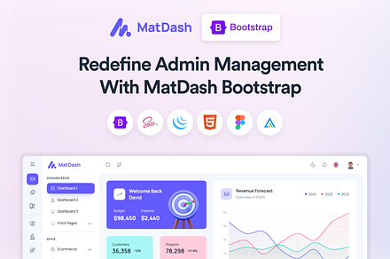 MatDash Bootstrap Admin Template, a Bootstrap Template by AdminMart