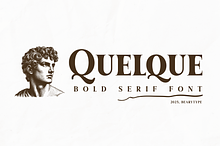 Quelque - Bold Serif