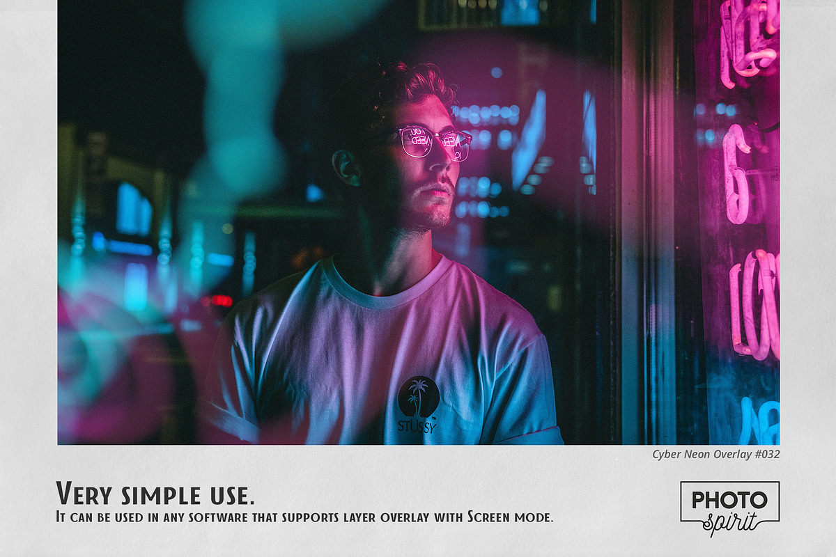Cyber Neon Overlays, a Brushes & More by PhotoSpirit (Photo 4 of 9)