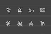 25 Disability Inclusion Icons, an Outline Icon by IconBunny (Thumbnail 2 of 2)