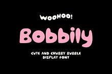Bobbily Cute Bubble Font
