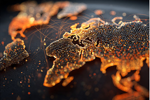 A global map featuring trade routes, a Transportation Photo by ZinetroN