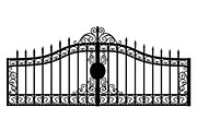 Ornate Wrought Iron Gate Vector Bund, an Illustration by Designs_River (Thumbnail 7 of 47)