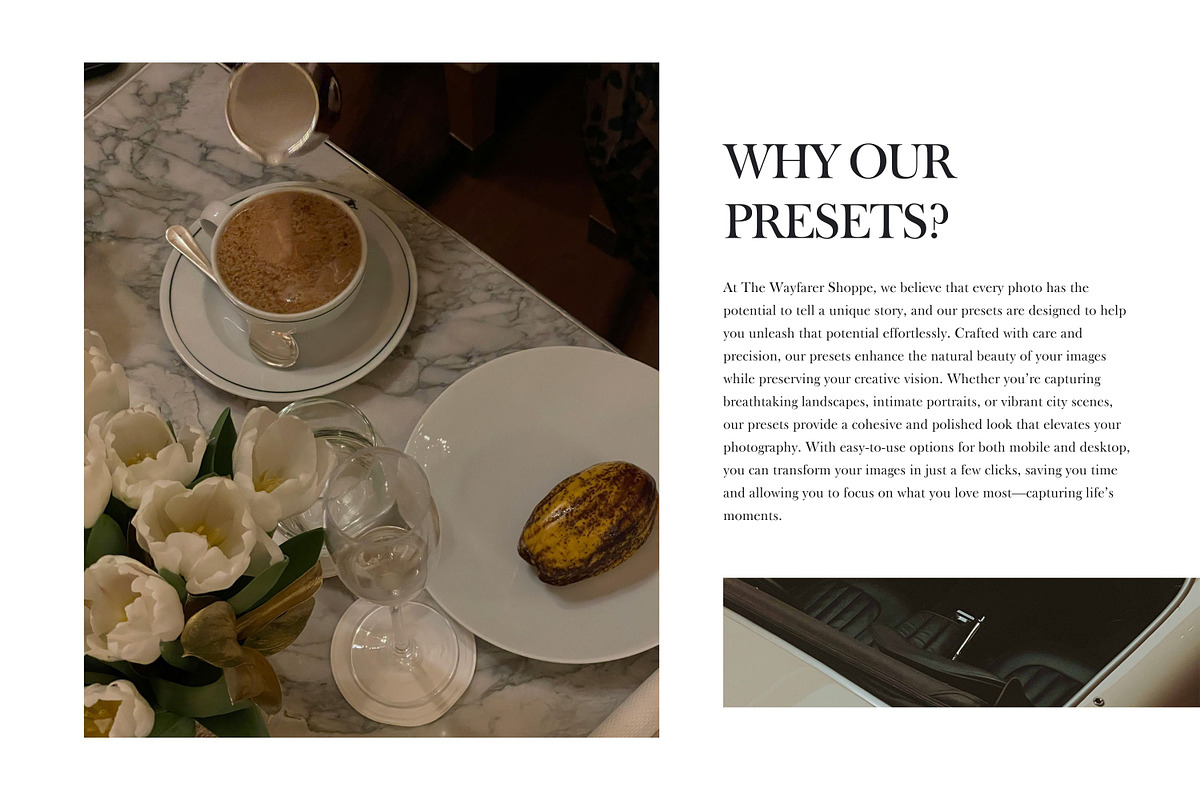 5 Trendy Blogger Lightroom Presets, a Preset Add-On by TheWayfarerShoppe (Photo 17 of 17)